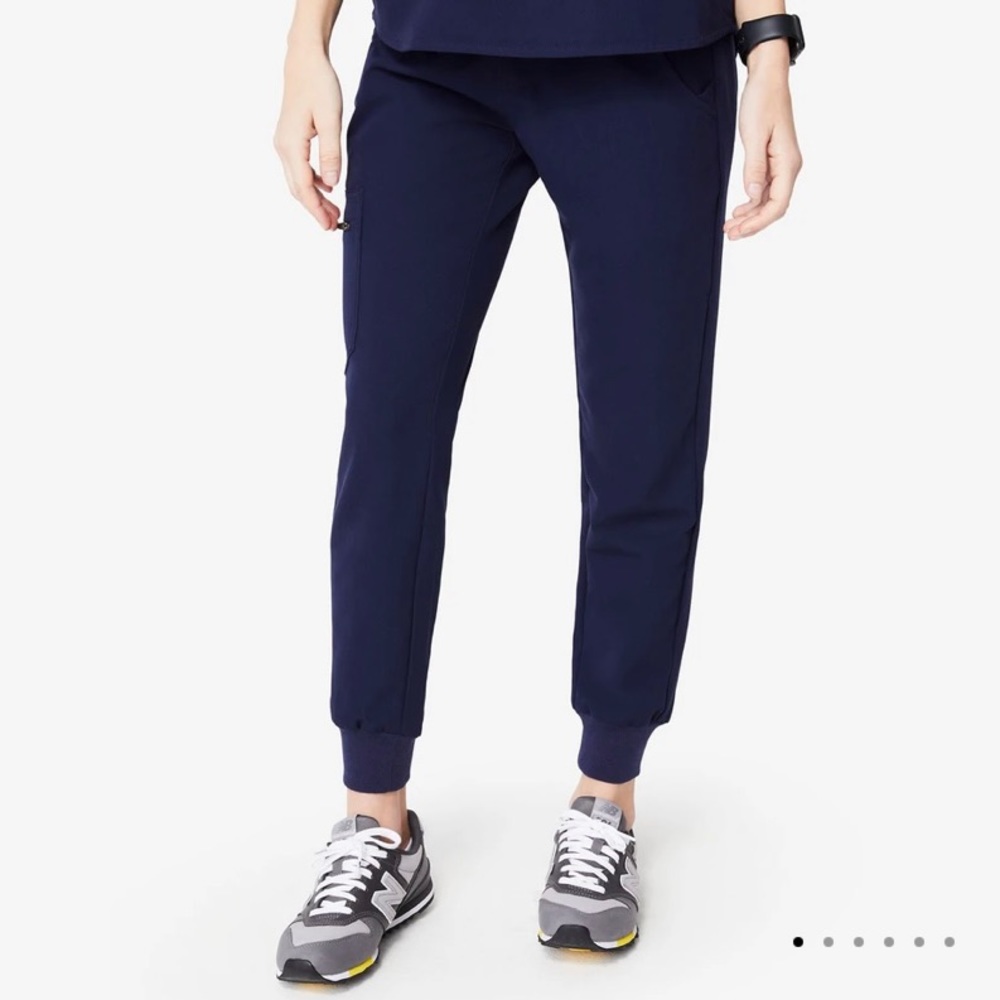 Figs Zamora Jogger Scrubs in Navy Blue